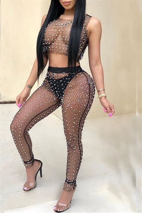 Check our list of best apps to see through clothes just using your android or ios gadget. Lovely Sexy See-through Black Gauze Two-piece Pants Set(Without Underwear)_Two Pieces ...