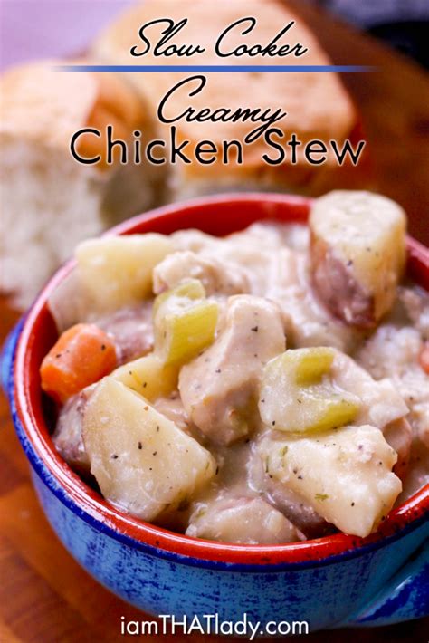 Plus, it can be just as flavorful as a roast chicken. Slow Cooker Creamy Chicken Stew | Recipe in 2020 | Creamy chicken stew, Stew chicken recipe ...