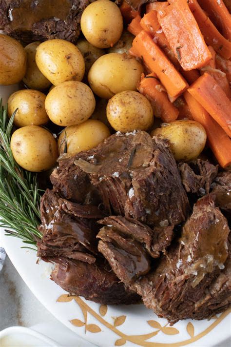 Add 1 cup water, 1 tsp salt cook for 4 minutes and will the slow cooker not leave it sitting in the danger zone for too long? Instant Pot, Slow Cooker, or Oven Beef Pot Roast, Carrots ...