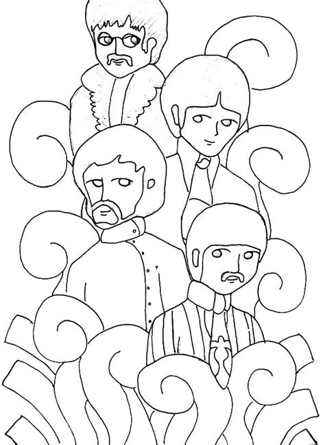 Coloring pages to download and print. The Beatles Coloring Pages at GetColorings.com | Free ...