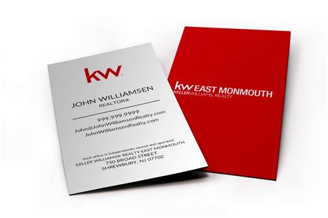 Top 10 of amazing business card design examples. Vertical White KW Business Card - AgentStore.com