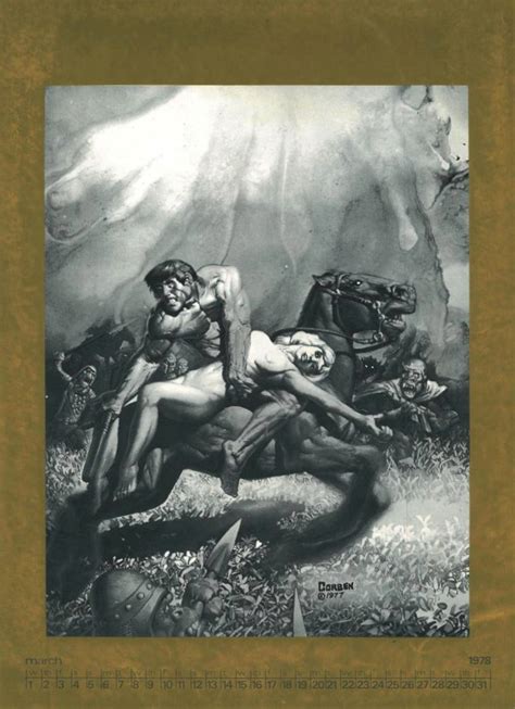 Reportaje con declaraciones de richard corben y algunas imagenes de bloodstar y den. richard corben: Warren Calendar 1978.