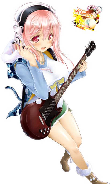 Super Sonico Render - Anime - PNG Image without background