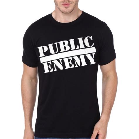 Jetzt bestellen & größe zeigen! Public Enemy Black T-Shirt | T shirt, Black tshirt, Cheap ...