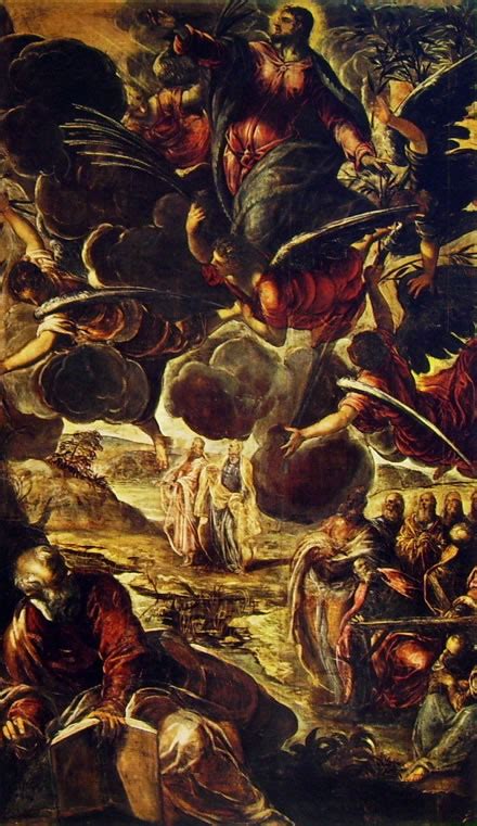 Puoi scaricare o collegare direttamente tutte le clipart e le animazioni di giorno dell'ascensione su questa. "L'Ascensione" del Tintoretto