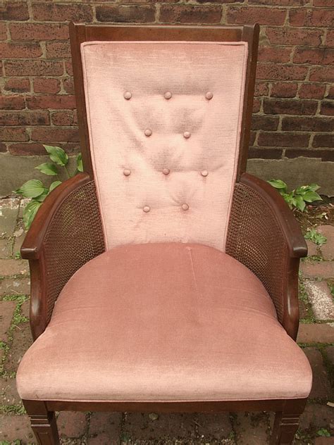 Free delivery and returns on ebay plus items for plus members. Vintage 1950's pink velvet chair, Cane chair, highback ...