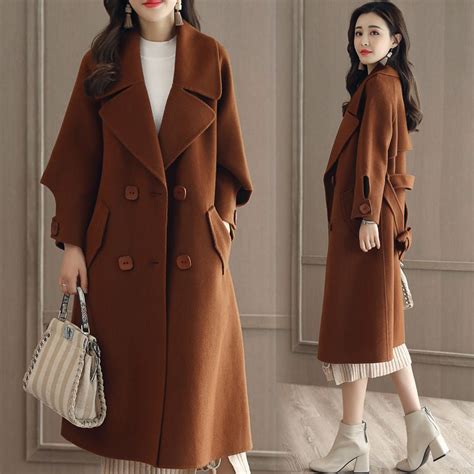 Best selection of women overcoats long plus size camel coat wool winter coat knee length brown black in korean urban warm. Luxurious And Fashion Loose Long Wool Winter Coat ...