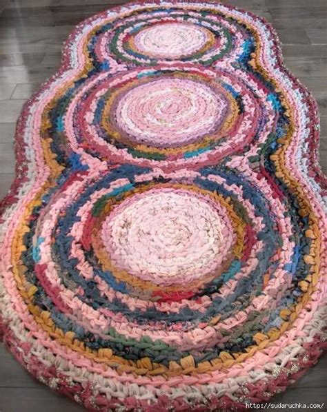 Плетение ковриков | Crochet rag rug, Rag rug, Crochet rug