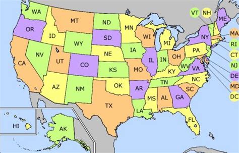 Hawaii is abbreviated as hi. USA State Abbreviation | A to Z Kids Stuff