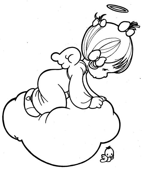 Free printable precious moments coloring pages for kids. Precious Moments Girl Angels | 23 Preciosos Momentos No ...