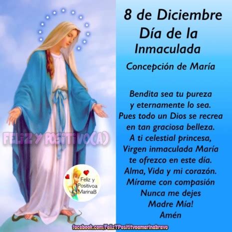 Oración a la inmaculada concepción. Imágenes con frases de la virgen, 8 de diciembre día de la ...