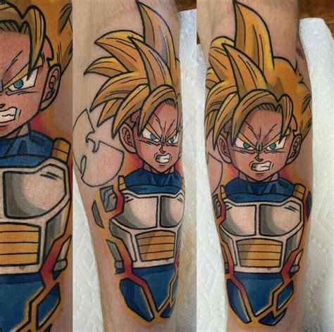 This dragon ball tattoo tattoo is a great way to show off your support for your favorite superhero, or just to add a little flair to your child's room with this fun and colorful dragon tattoo wall art set that features characters from the popular anime characters, manga, comic book, video games, movies and. 300+ DBZ Dragon ball Z Tattoo Designs (2019) Goku, Vegeta ...