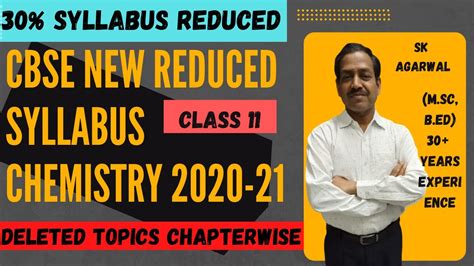 Central board of secondary education. CBSE News, CBSE Board Chemistry Syllabus 2021 Reduced for ...