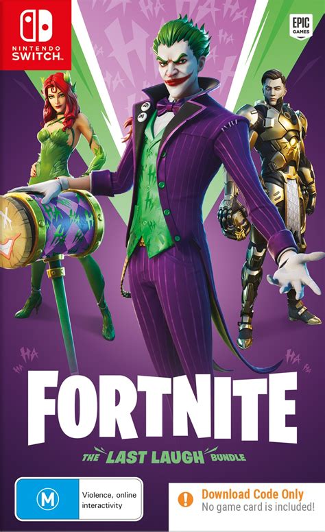 Today all it keeps telling me is to purchase or redeem a code. Fortnite: The Last Laugh Bundle (code in box) | Switch ...