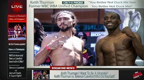 Pacquiao by decision thurman is bigger and younger by a decade. ☎️Keith Thurman Live On Manny Pacquiao Rematch🤑Thurman vs ...