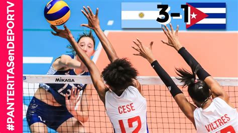 La selección argentina de voley juega tres amistosos vs. Argentina 3-1 Cuba - Resumen - Mundial Sub 20 de Vóley ...