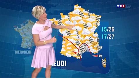 La célèbre présentatrice météo evelyne dhéliat vient de ressortir une vieille photo d'elle, sur laquelle elle est âgée de 18 ans.… Evelyne Dheliat 2014 09 15 soir1 thrbreton !!!! - YouTube