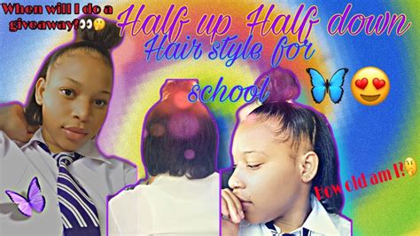 Beginner easy half up half down hairstyles. EASY HALF UP HALF DOWN HAIR TUTORIAL 😍 ️ - YouTube