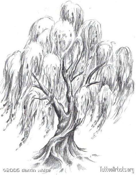 Maybe you would like to learn more about one of these? Tree pencil drawing | Willow tree tattoos, Tree drawing ...