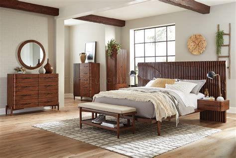 Furniture, mattress & appliance store. San Mateo Bedroom 222981 in Desert Teak by Coaster w/Options
