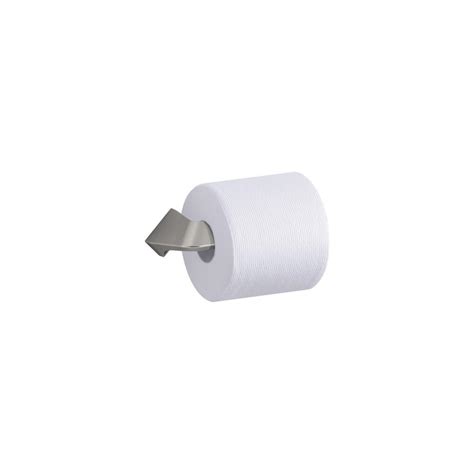 The 1 x 6 silver brushed nickel toilet paper holder by the studio design collection is the perfect accessory for your half bathroom or full bathroom! KOHLER Uniform Toilet Paper Holder in Vibrant Brushed ...