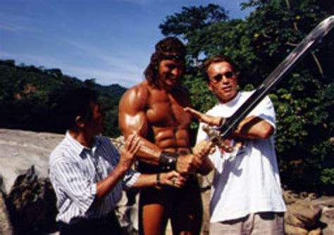 Olympia titles and three mr. Arnold Schwarzenegger and Ralf Moeller on the Set of Conan ...