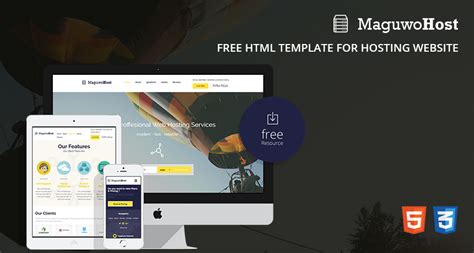 Php, mysql, ftp, emails hosting. Maguwohost - FREE Hosting Template | Free HTML5 Templates