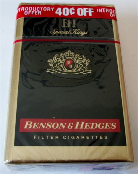 Case for cigarette pack offered on the site are decorated with floral and geometric designs as well as textures. Benson & Hedges Special Kings Filter - vintage American ...