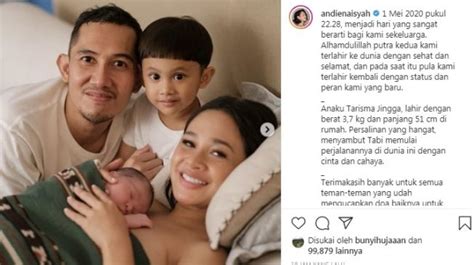 Memberikan nama anak perempuan menjadi suatu kebanggaan tersendiri bagi setiap orang tua. Artis | Uniknya Andien Beri Nama Anak Kedua 'Tabi'