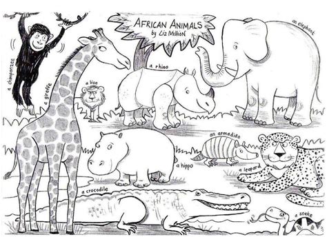 Africa free coloring pages are a fun way for kids of all ages to develop creativity, focus, motor skills and color recognition. african animal species coloring sheet