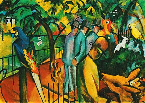 Your current browser isn't compatible with soundcloud. Kunstkarte August Macke "Zoologischer Garten" | postkarten ...