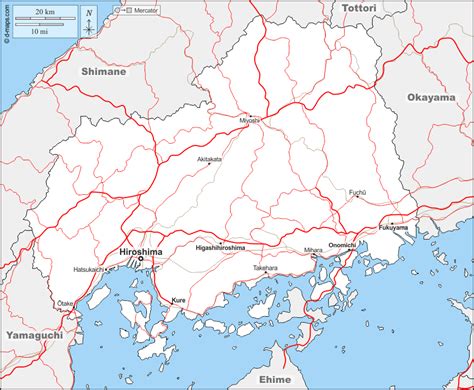 Maybe you would like to learn more about one of these? 広島県 無料地図, 無料の空の地図, 無料のアウトラインマップ ...