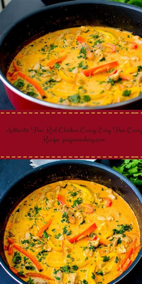 Peruvian chicken soup (aguadito) the originality factor for this recipe is that the chicken stays on the bone! Authentic Thai Red Chicken Curry / Easy Thai Curry ...