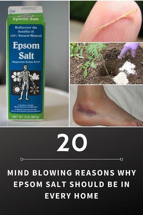 Epsom salt, also known as magnesium sulfate, has long served as a soothing balm when sprinkled into bathwater, appropriate for adults or children. 20 Epsom Salt Uses That Go Way Beyond A Relaxing Bath ...