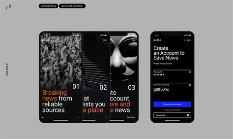 Pulse UI Kit. News Aggregator App on Behance