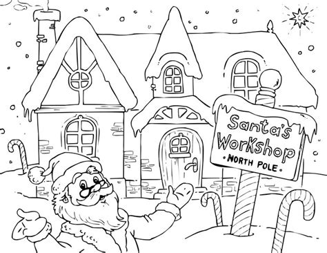 Collection of christmas coloring pages santa (60). Free Santa's Workshop Coloring Pages — Sew Cute Patterns ...