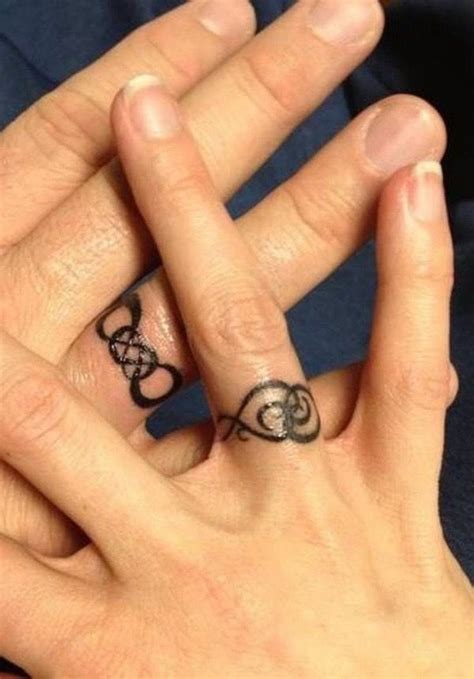 Get a free custom wedding ring tattoo design quote: Pin by Moonie's Originals on Matchy matchy tattoos | Ring ...