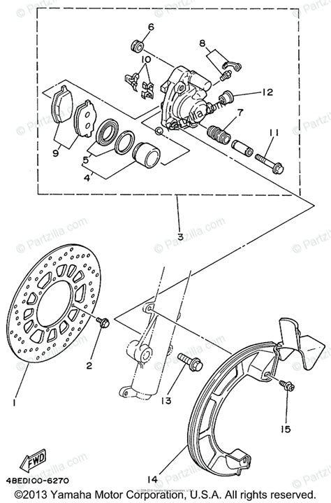 Your order may be eligible for ship to home, and shipping is free on all online orders of $35.00+. Yamaha Motorcycle 1999 OEM Parts Diagram for Front Brake ...