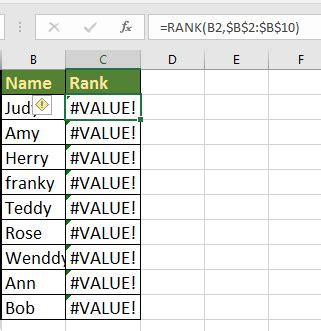 The excel sort function is useful for rearranging data. How to rank data by alphabetical order in Excel?