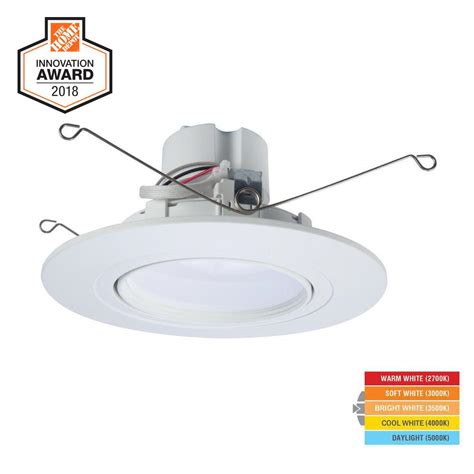To replace halo recessed lights. Halo E26 Series 6 in. White Recessed Ceiling Light Fixture ...