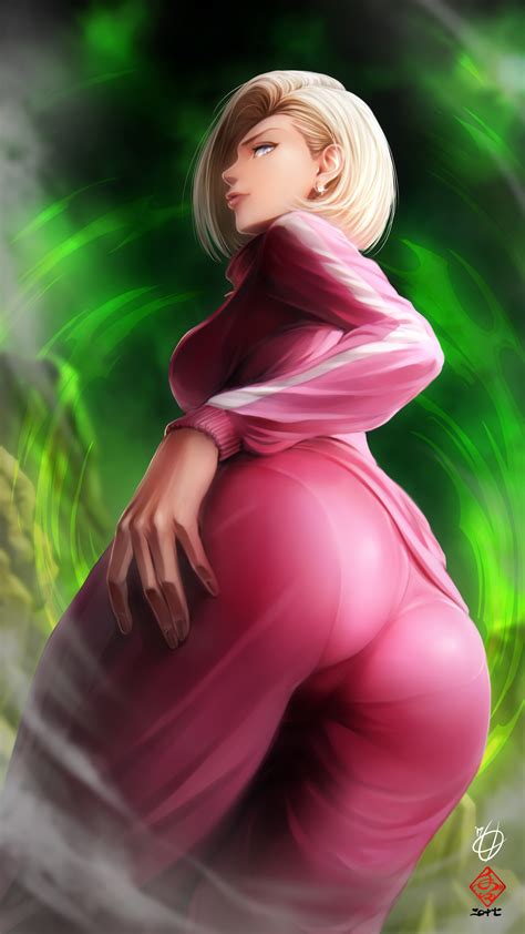 See more ideas about gif, dragon ball, animated gif. ass, blonde, Android 18, Dragon Ball Z, anime girls, pink ...