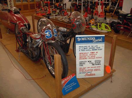 From wikipedia, the free encyclopedia. Developed by the late H. J. (Burt) Munro from a 1920 600cc ...