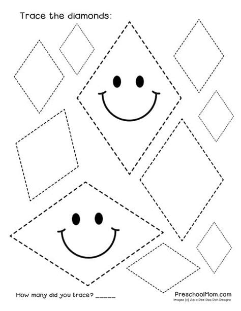 Check out this complete list of my shapes as i mentioned earlier, tracing shapes is a building block for future writing. Shape Tracing Worksheets - Preschool Mom