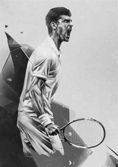 + body measurements & other facts. Novak Djokovic #atr #digital #graphic #sports #portrait # ...