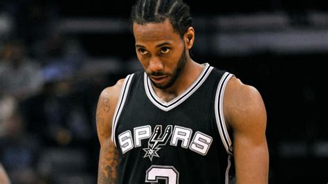 1of4spurs forward kawhi leonard moves the ball up court against the denver nuggets in january, one of the few games in which he appeared this year. Kawhi Leonard's sister hints at Spurs, Parker as reasons why he was traded | KABB