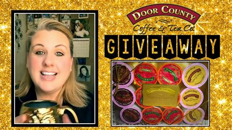 Start your day off right with verdure coffees. DOOR COUNTY COFFEE K-CUP GIVEAWAY - YouTube