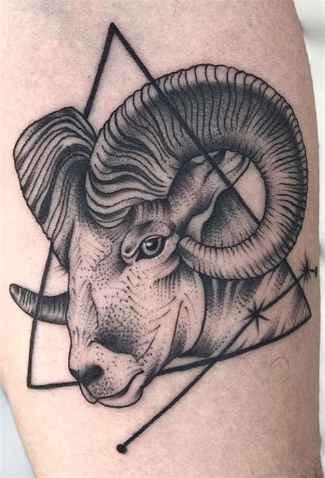 Permanently tattoos the inside of an animal's ear. 90 Unique Aries Tattoos to Compliment Your Body and ...