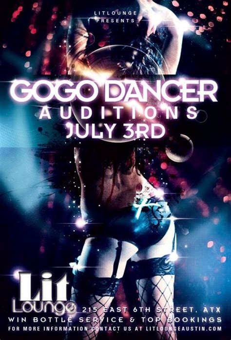 With daily specials, quality food, and all the sports packages on the tvs, this. GoGo Dancer Auditions, Austin TX - Jul 3, 2014 - 9:00 PM