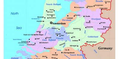 /ˈne:dərlɑnt/, frisiska nederlân) är ett land i västeuropa. Holland - Holland-map - Kartor för Nederländerna, Holland ...