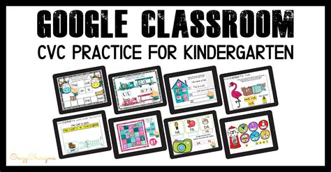 I have been searching for some games that can be played with a group while on google meeting or there is also a link for a board game in google slides. Google Classroom Activities for Kindergarten CVC Word Work